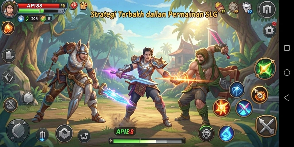 Tangkapan layar menampilkan aksi gameplay SLG yang mendebarkan.
