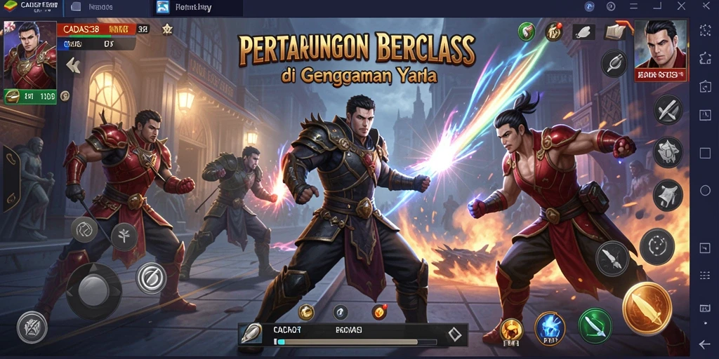 Gameplay intens CADAS138 dengan aksi pertarungan yang seru.