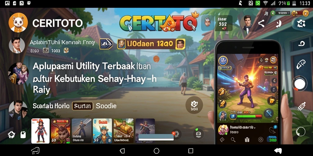 Tampilan antarmuka sederhana dan fungsional dari CERITOTO untuk kebutuhan Utility.