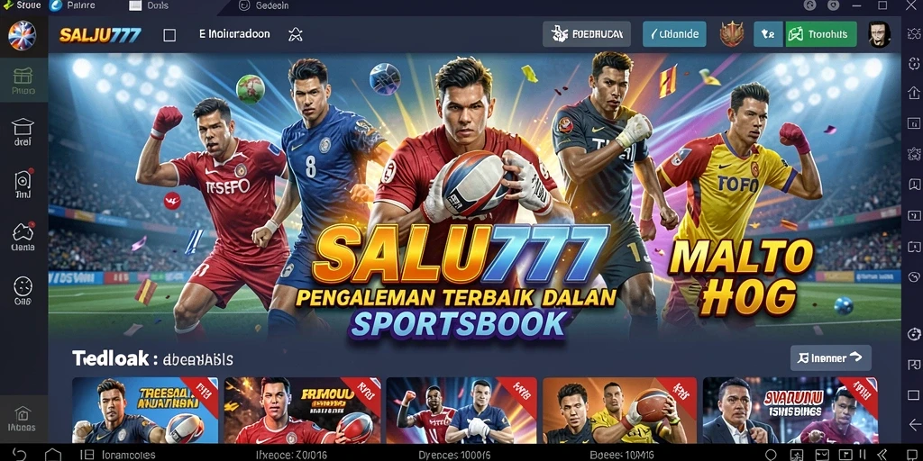 Tampilan antarmuka SALJU777 saat memasang taruhan olahraga langsung.