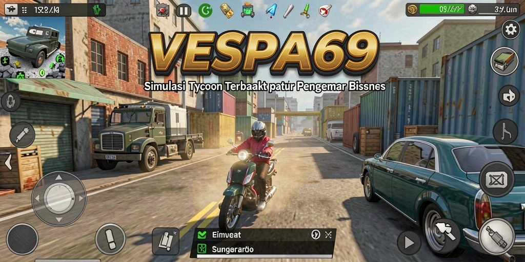 Tampilan gameplay VESPA69 dengan fitur Tycoon yang menarik.