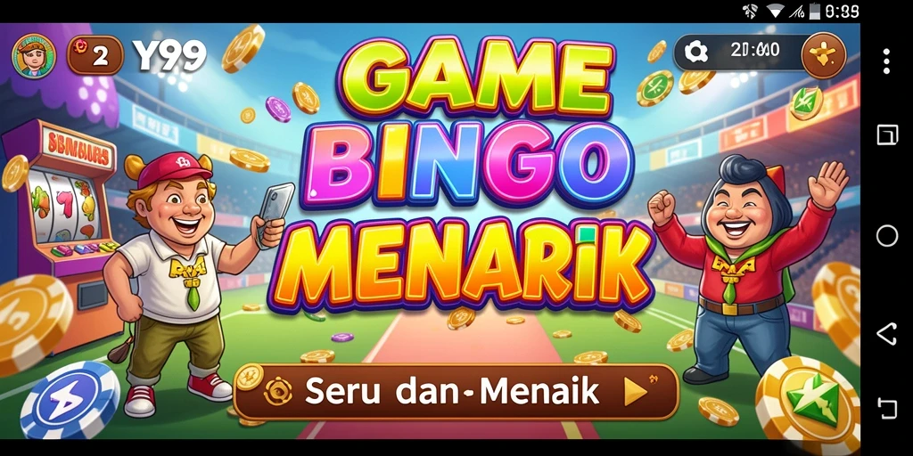 Tampilan gameplay Y89 yang seru dan penuh warna saat bermain Bingo.